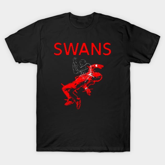 Swans T-Shirt by Ruyble